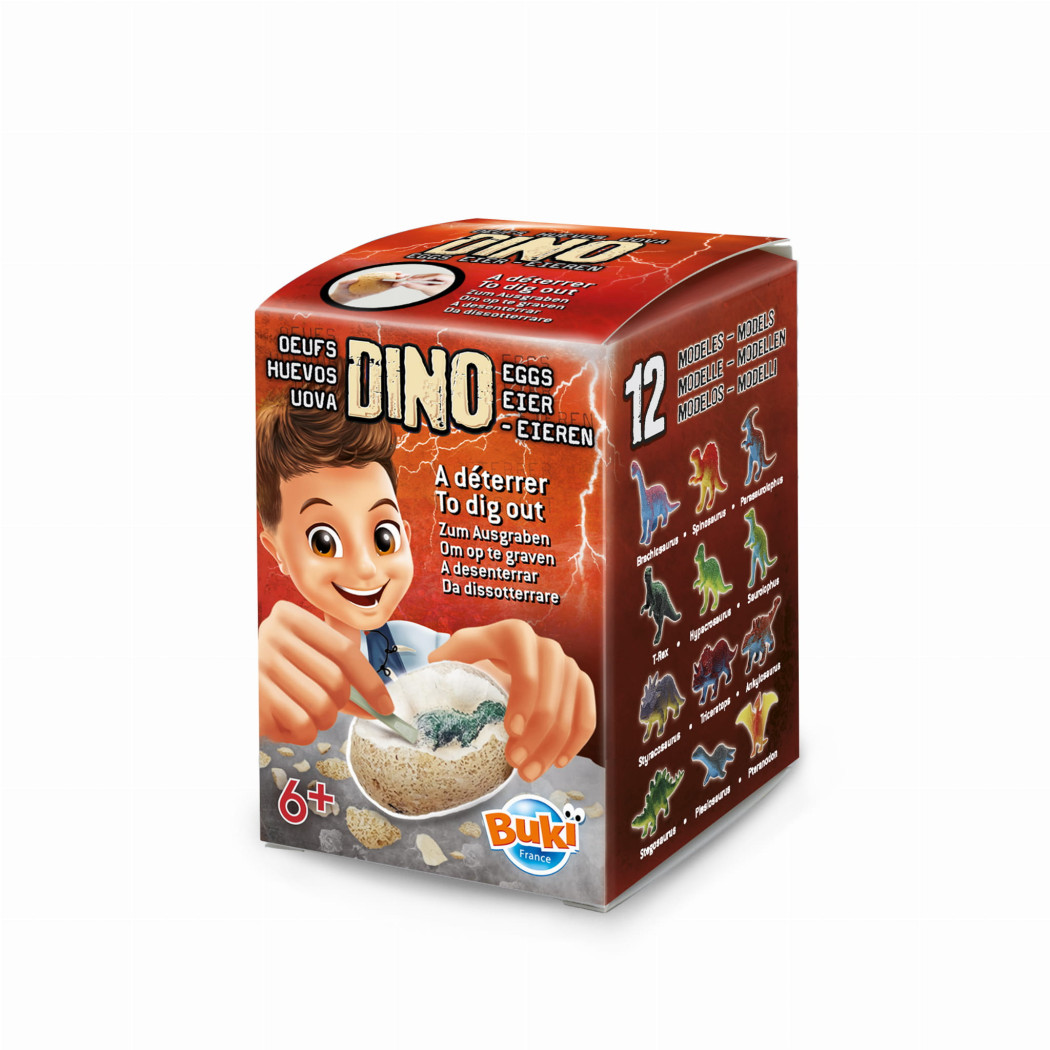 PROMOCJA Gipsowe Jajo Dinozaura - Jajko Niespodzianka z Dinozaurem do Odkrycia - Blind Box - BUKI