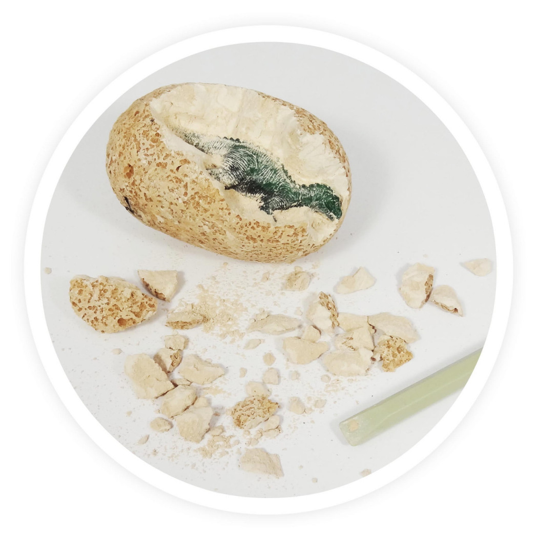 Gipsowe Jajo Dinozaura - Jajko Niespodzianka z Dinozaurem do Odkrycia - Blind Box - BUKI