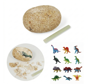 PROMOCJA Gipsowe Jajo Dinozaura - Jajko Niespodzianka z Dinozaurem do Odkrycia - Blind Box - BUKI