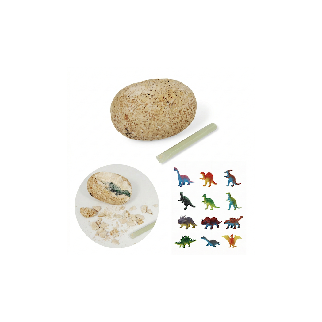 PROMOCJA Gipsowe Jajo Dinozaura - Jajko Niespodzianka z Dinozaurem do Odkrycia - Blind Box - BUKI