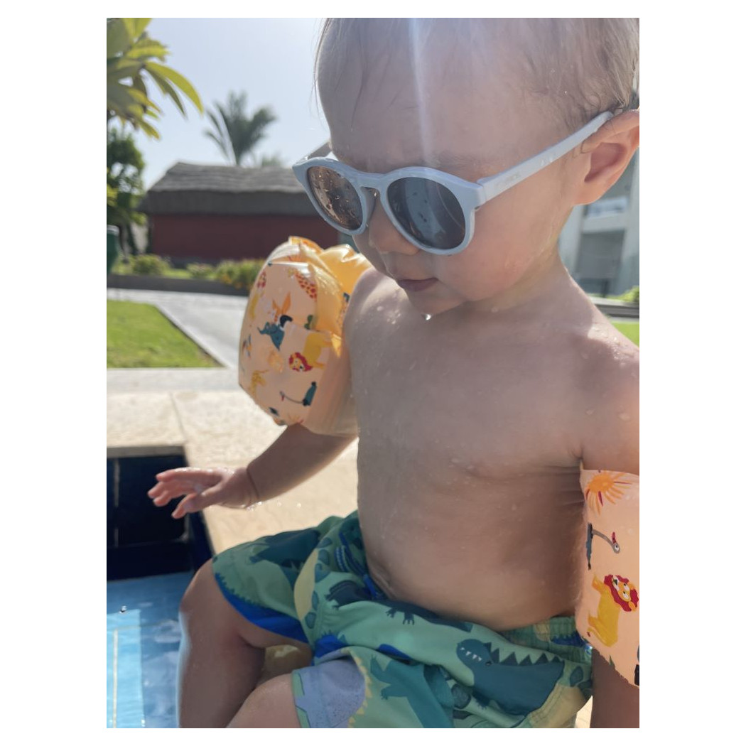 Blue Aruba - Okularki Przeciwsłoneczne dla Dzieci - Filtr UV i Polaryzacja - 6-36 miesięcy - Dooky