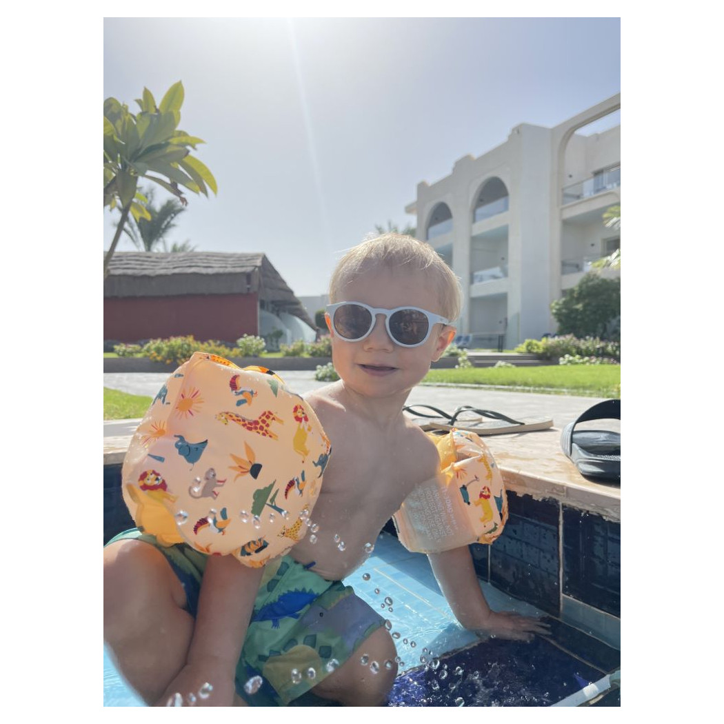 Blue Aruba - Okularki Przeciwsłoneczne dla Dzieci - Filtr UV i Polaryzacja - 6-36 miesięcy - Dooky