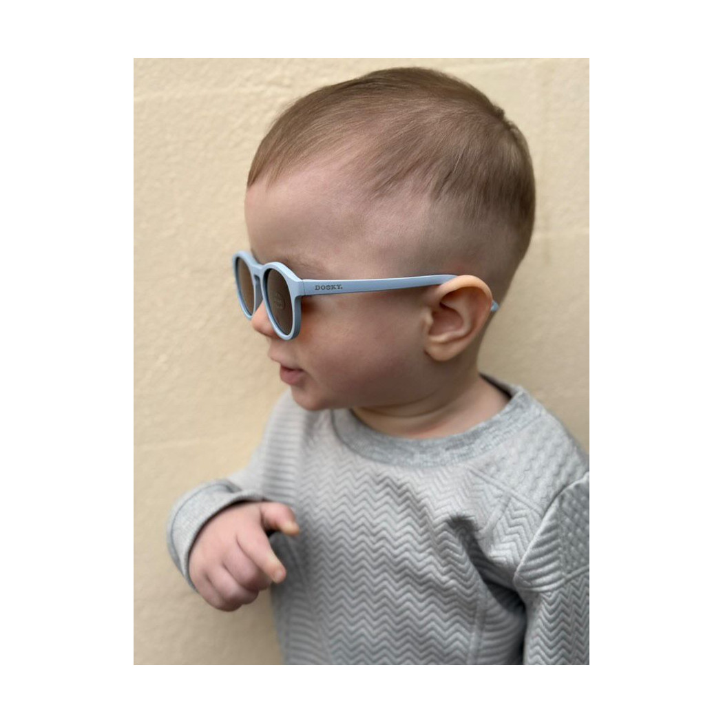 Blue Aruba - Okularki Przeciwsłoneczne dla Dzieci - Filtr UV i Polaryzacja - 6-36 miesięcy - Dooky