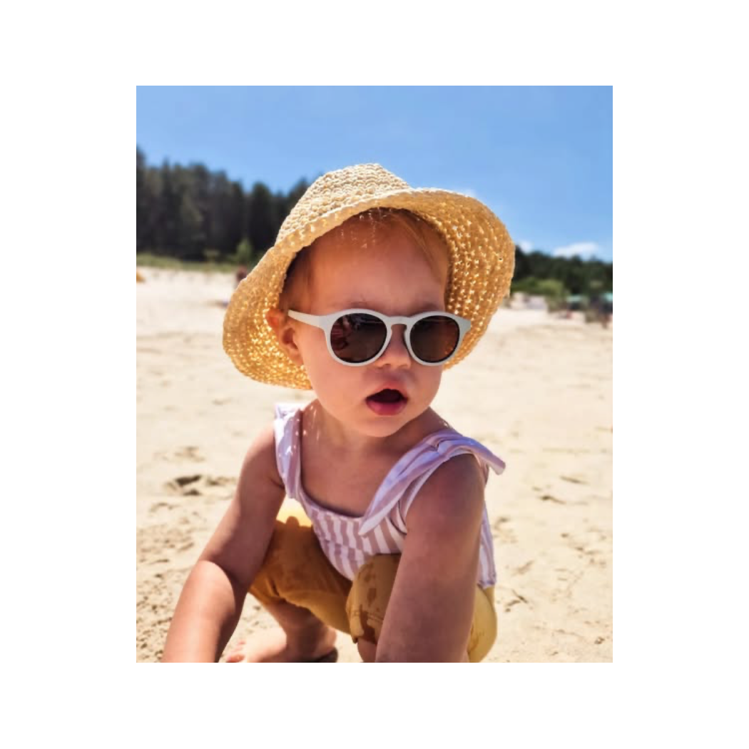 Taupe Aruba - Okularki Przeciwsłoneczne dla Dzieci - Filtr UV i Polaryzacja - 6-36 miesięcy - Dooky