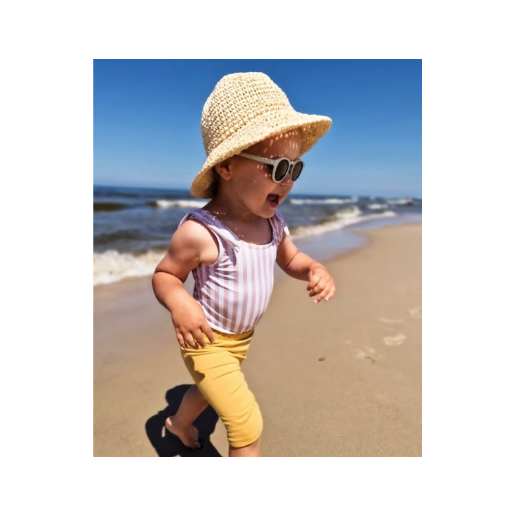 Taupe Aruba - Okularki Przeciwsłoneczne dla Dzieci - Filtr UV i Polaryzacja - 6-36 miesięcy - Dooky