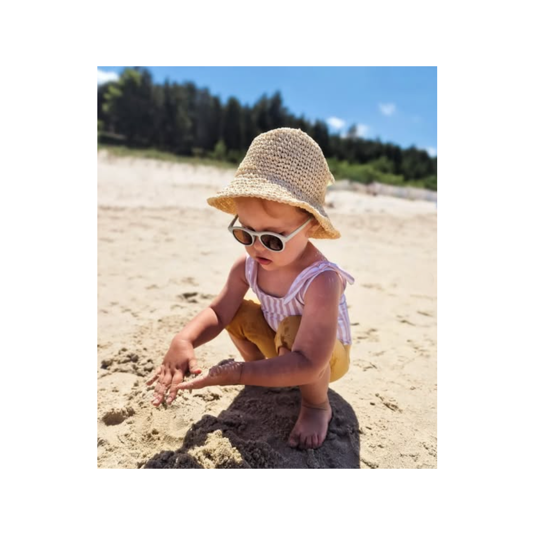 Taupe Aruba - Okularki Przeciwsłoneczne dla Dzieci - Filtr UV i Polaryzacja - 6-36 miesięcy - Dooky