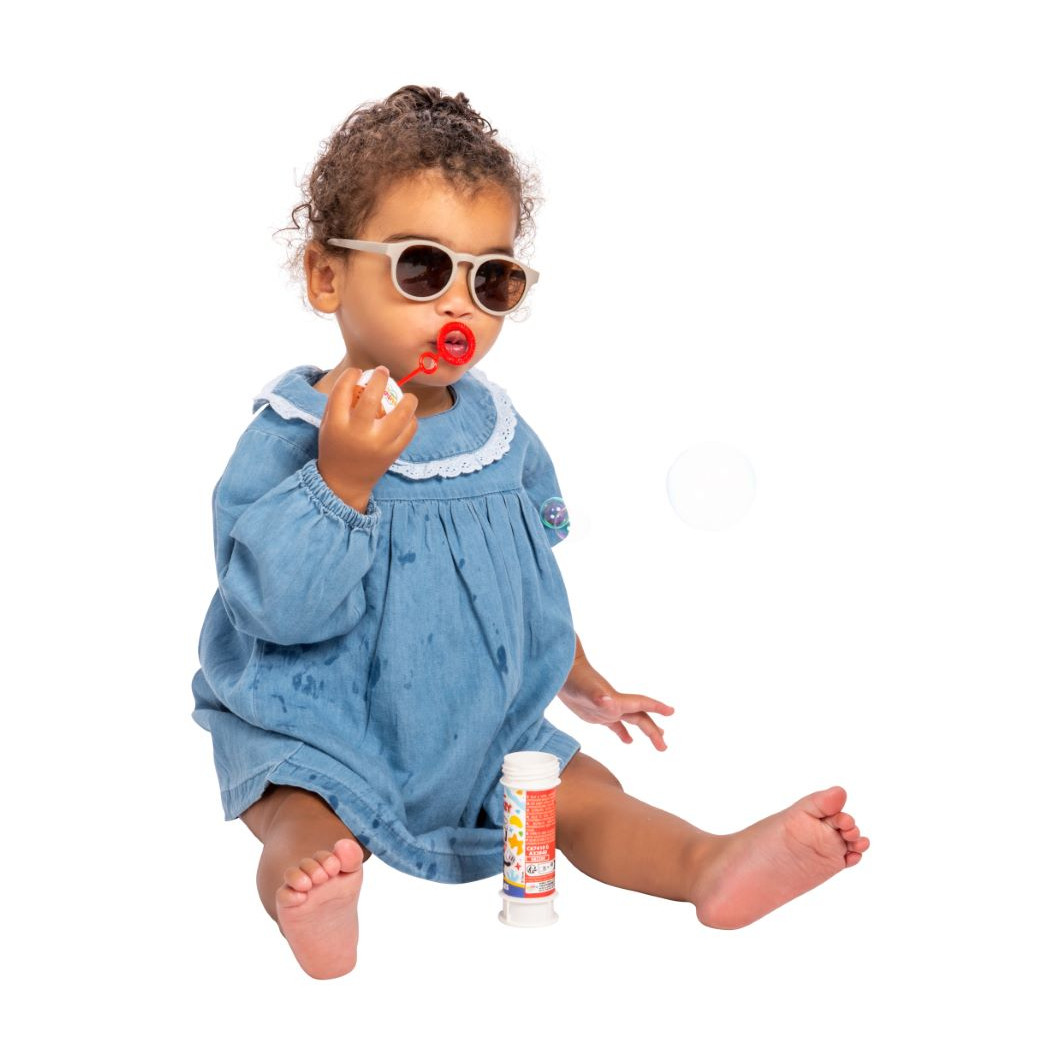 Taupe Aruba - Okularki Przeciwsłoneczne dla Dzieci - Filtr UV i Polaryzacja - 6-36 miesięcy - Dooky