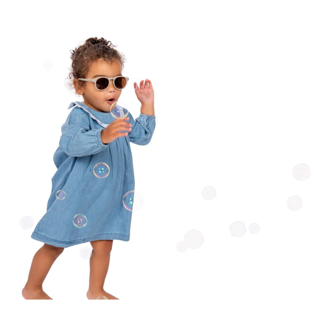 Taupe Aruba - Okularki Przeciwsłoneczne dla Dzieci - Filtr UV i Polaryzacja - 6-36 miesięcy - Dooky