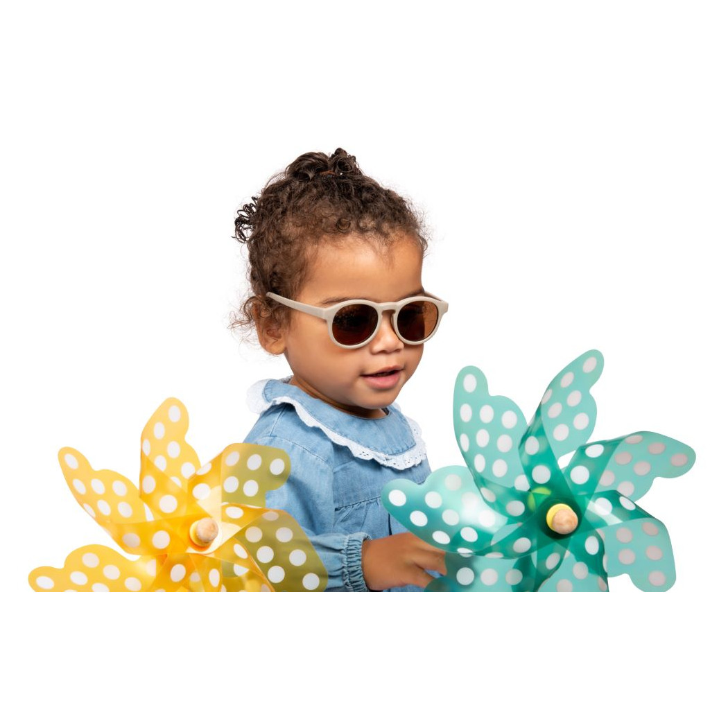 Taupe Aruba - Okularki Przeciwsłoneczne dla Dzieci - Filtr UV i Polaryzacja - 6-36 miesięcy - Dooky