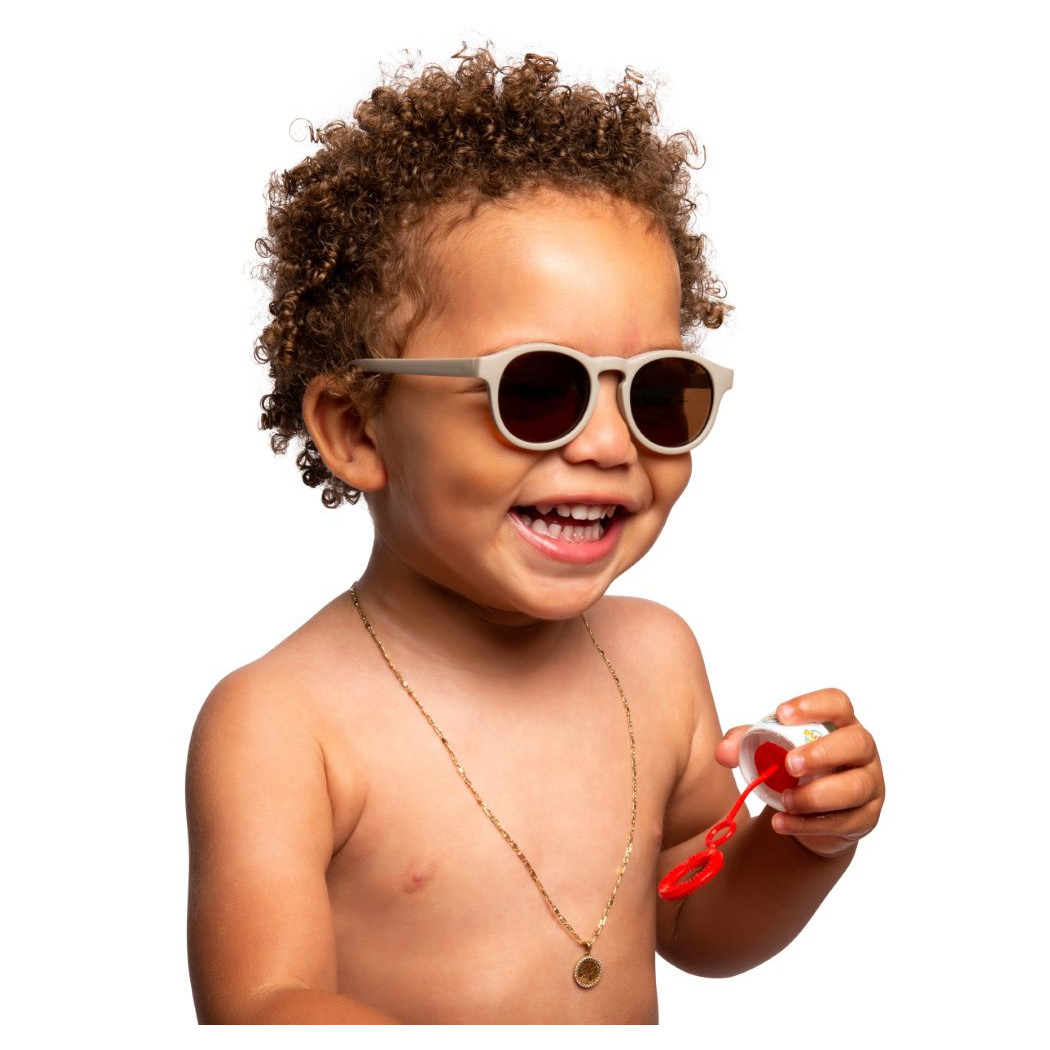 Taupe Aruba - Okularki Przeciwsłoneczne dla Dzieci - Filtr UV i Polaryzacja - 6-36 miesięcy - Dooky