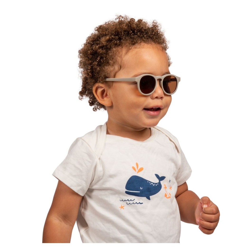 Taupe Aruba - Okularki Przeciwsłoneczne dla Dzieci - Filtr UV i Polaryzacja - 6-36 miesięcy - Dooky