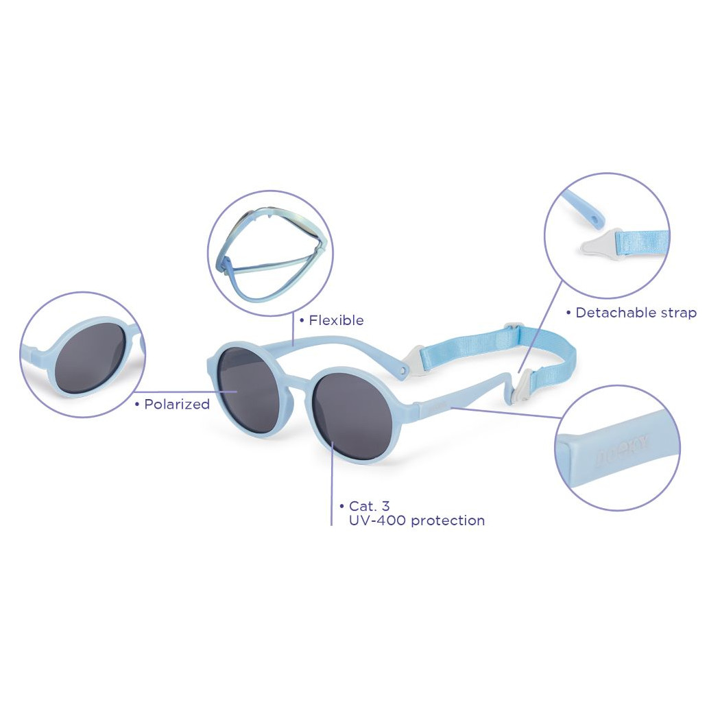 Pink Fiji - Okularki Przeciwsłoneczne - Filtr UV i Polaryzacja - 6-36 miesięcy - Dooky