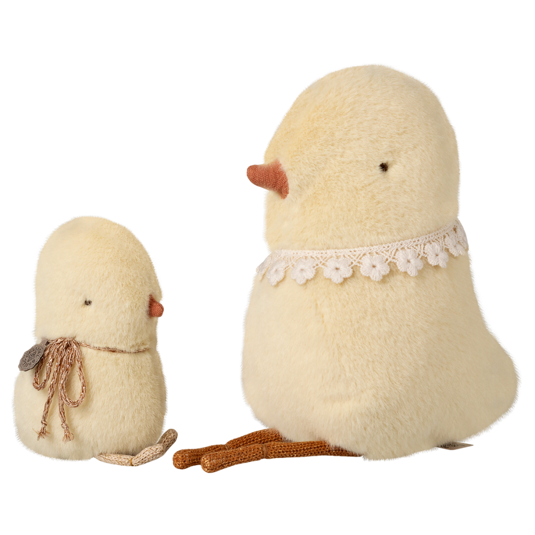 Duży Kurczaczek - Pluszowy Pisklak Przytulanka Maskotka - 17 cm - Maileg