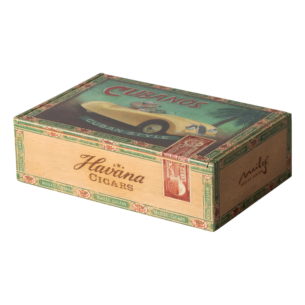 Babcia i Dziadek Myszka w Pudełku po Cygarach - Łóżko z Pudełka z Posłaniem - Maileg