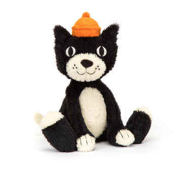 Kot Jellycat 32 cm - Jellycat Jack - Kotek w Czapce - Maskotka Przytulanka - JellyCat