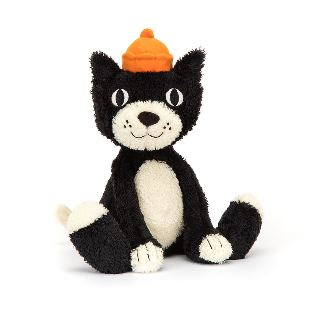Kot Jellycat 32 cm - Jellycat Jack - Kotek w Czapce - Maskotka Przytulanka - JellyCat