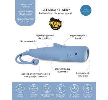 Latarka Rekin SHARKY - Rabbit & Friends