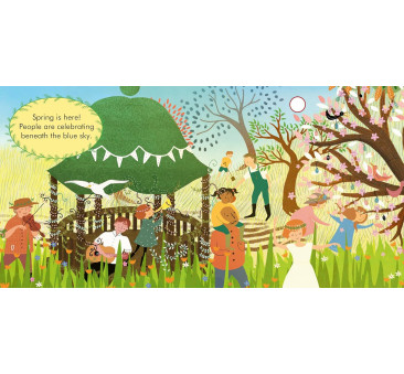 Mini Cztery Pory Roku - Moje Pierwsze Muzyczne Opowieści - Książka z Pozytywką - Wydawnictwo Api Papi