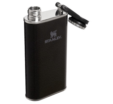 Młotkowana Czarna Piersiówka Stalowa 0.23L - Hammertone Black - Seria Classic - Stanley