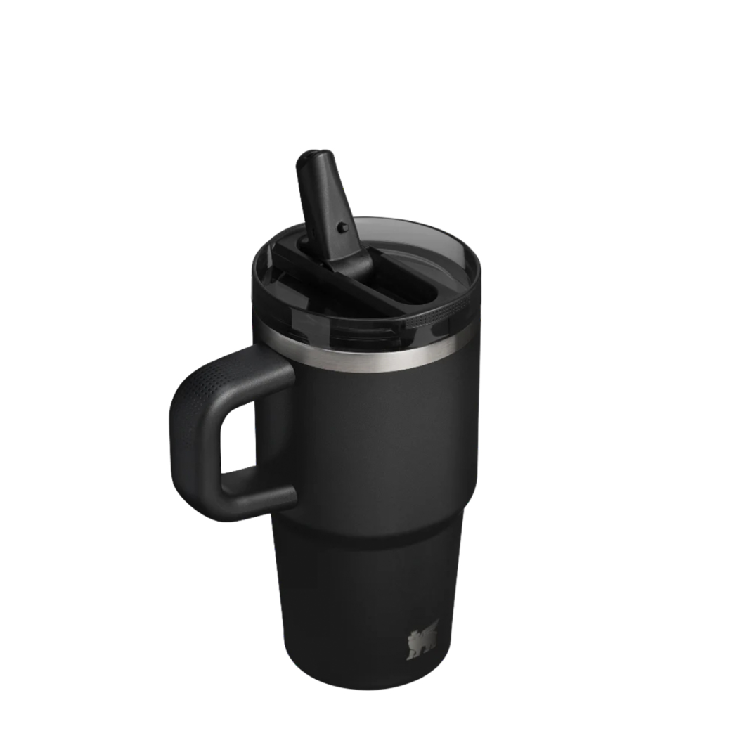 Black Czarny 0.59L - Kubek Termiczny z Ustnikiem - Quencher ProTour Flip Straw Tumbler - Stanley