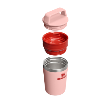Peach Rose 0.23L - Café-To-Go - Mały Podróżny Kubek Termiczny z Uchwytem - Stanley