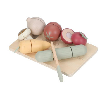 Deska do Krojenia z Warzywami - Drewniana...