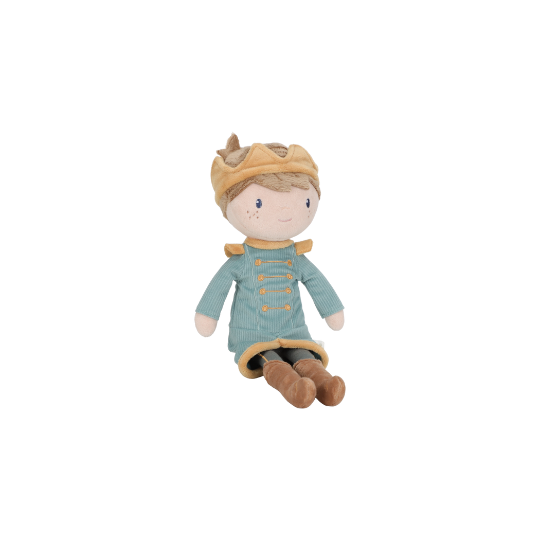 Książę Jim - Chłopiec w Koronie - Miękka Pluszowa Lalka Przytulanka 35 cm - Little Dutch
