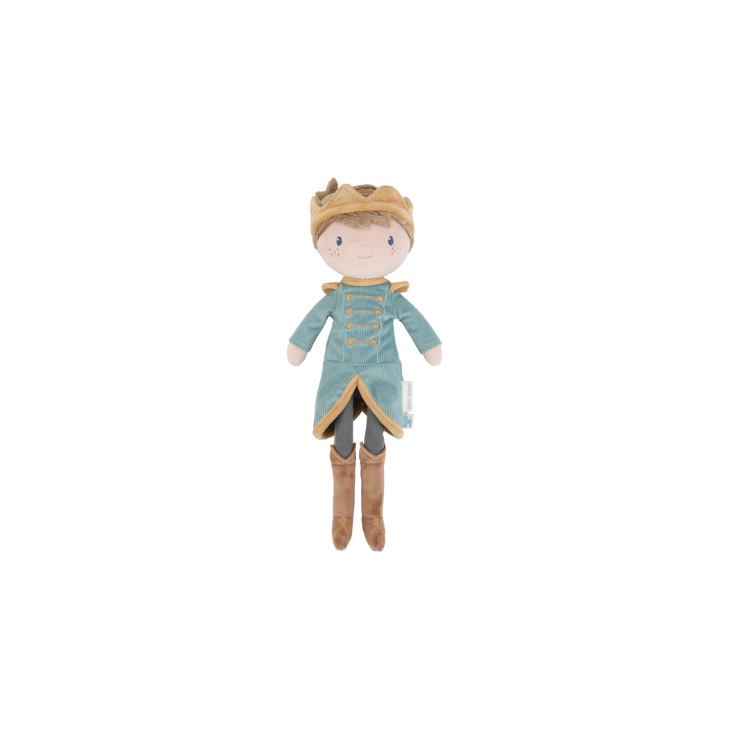 Książę Jim - Chłopiec w Koronie - Miękka Pluszowa Lalka Przytulanka 35 cm - Little Dutch