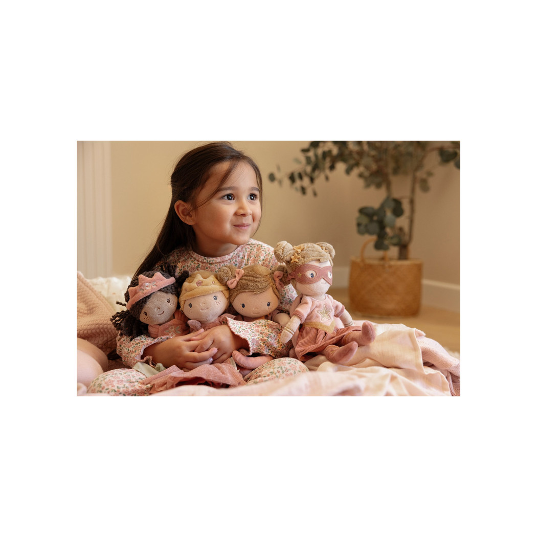 Księżniczka Evi - Dziewczynka w Diademie - Miękka Pluszowa Lalka Przytulanka 35 cm - Little Dutch