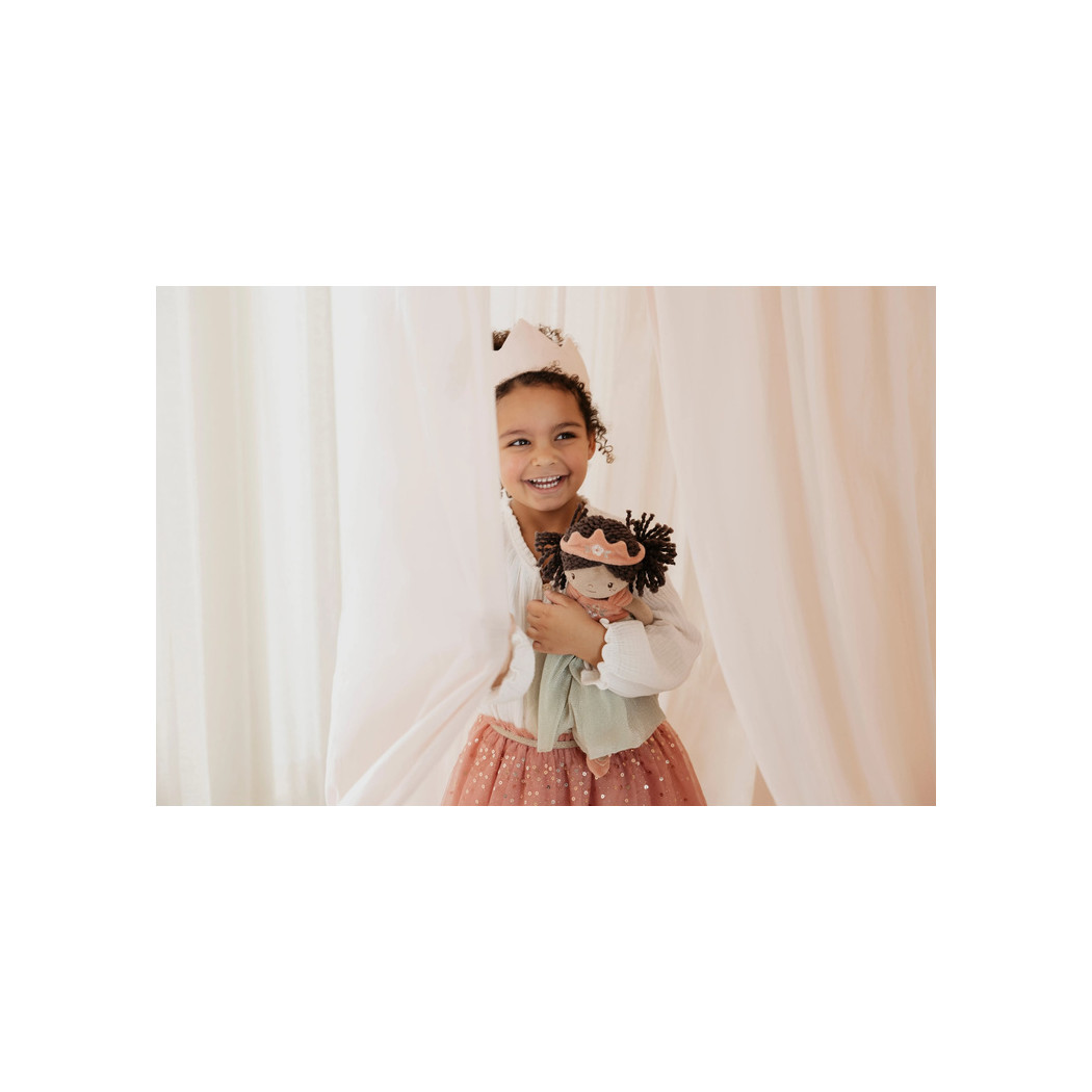 Księżniczka Evi - Dziewczynka w Diademie - Miękka Pluszowa Lalka Przytulanka 35 cm - Little Dutch