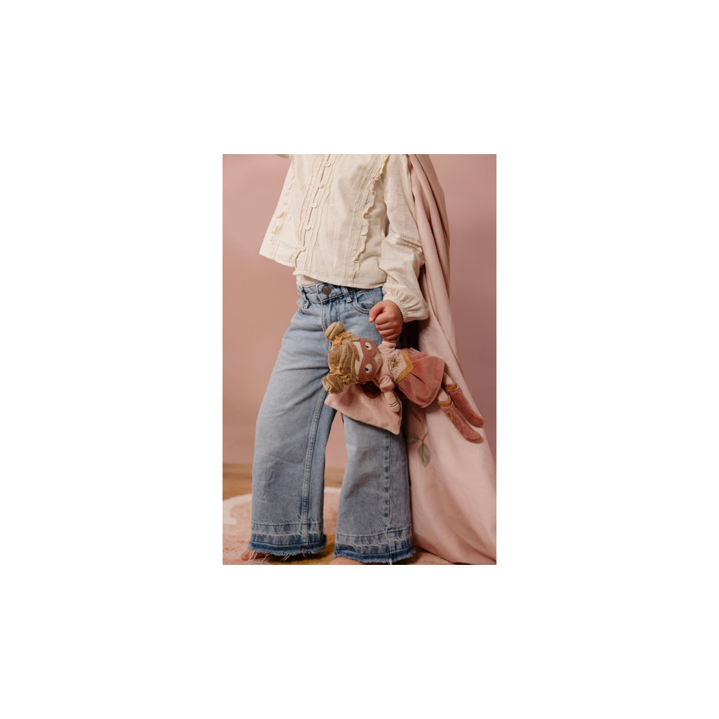 Superbohaterka Rosa - Dziewczynka w Kostiumie Heroski - Miękka Pluszowa Lalka Przytulanka 35 cm - Little Dutch