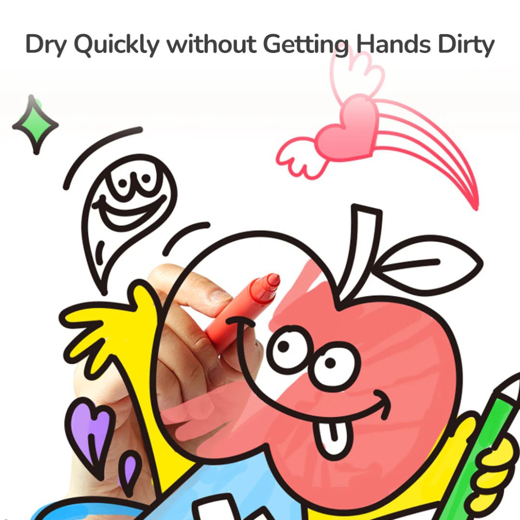 24 Kolory - Markery Akrylowe z Pędzelkową Końcówką w Futerale z Rączką - Mideer