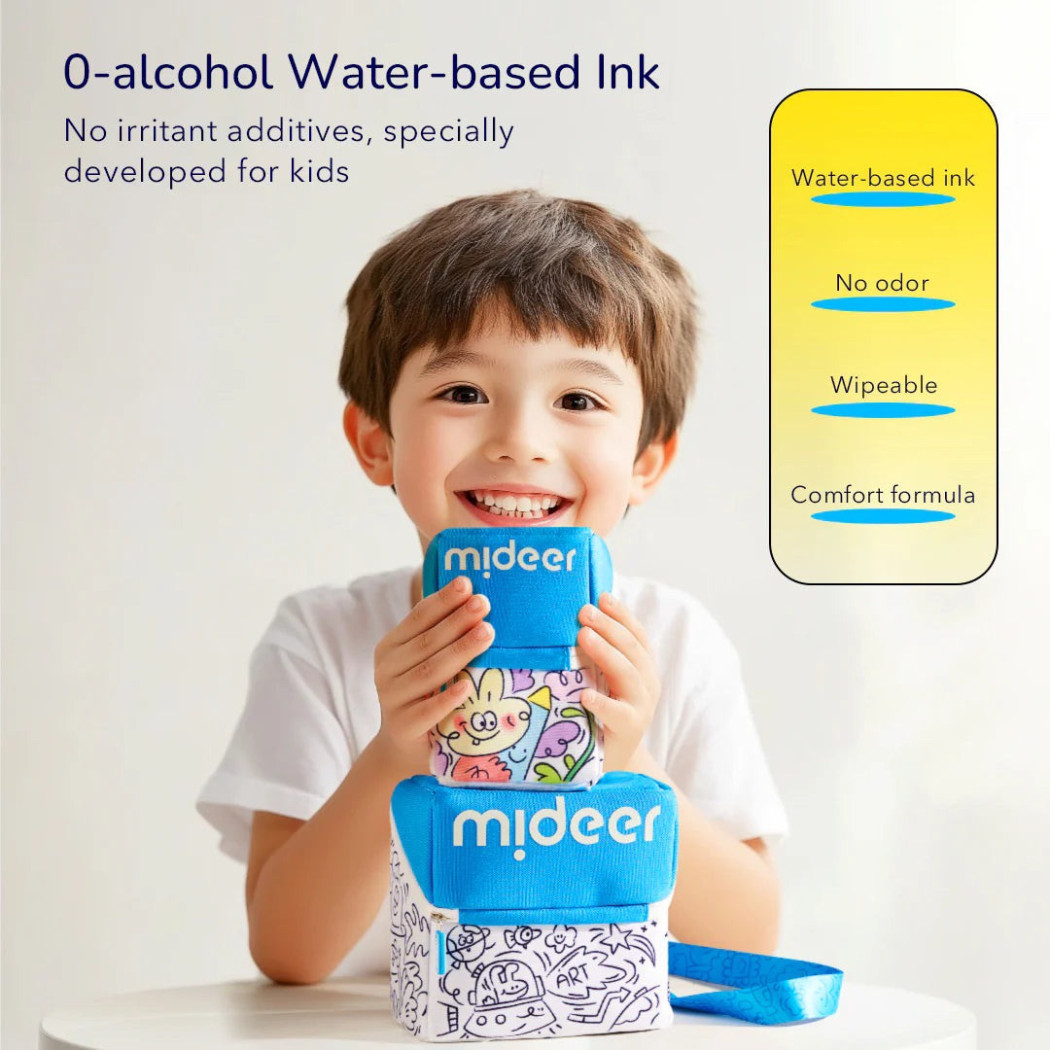 60 Kolorów - Markery Akrylowe z Pędzelkową Końcówką w Futerale z Rączką i Paskiem - Mideer