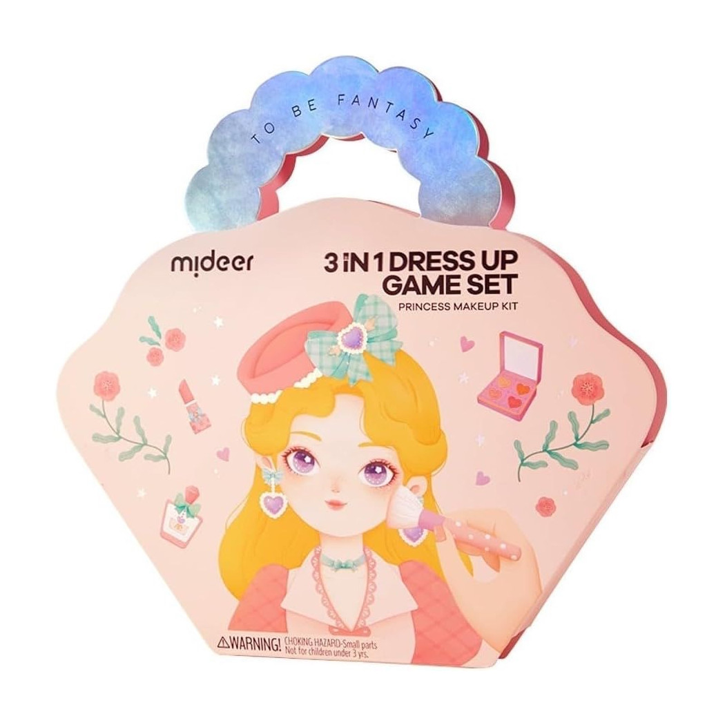 Księżniczki z Bajki - Zestaw Kreatywny 3w1 - Wydrapywanki Naklejki Makijaż - Mideer