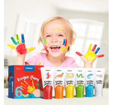 Farby do Malowania Palcami w Tubkach - 6...