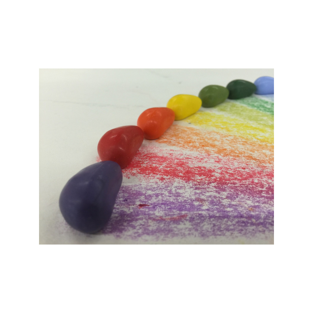 Crayon Rocks 16A - kredki stożkowe kamyki - 16 sztuk w aksamitnym woreczku