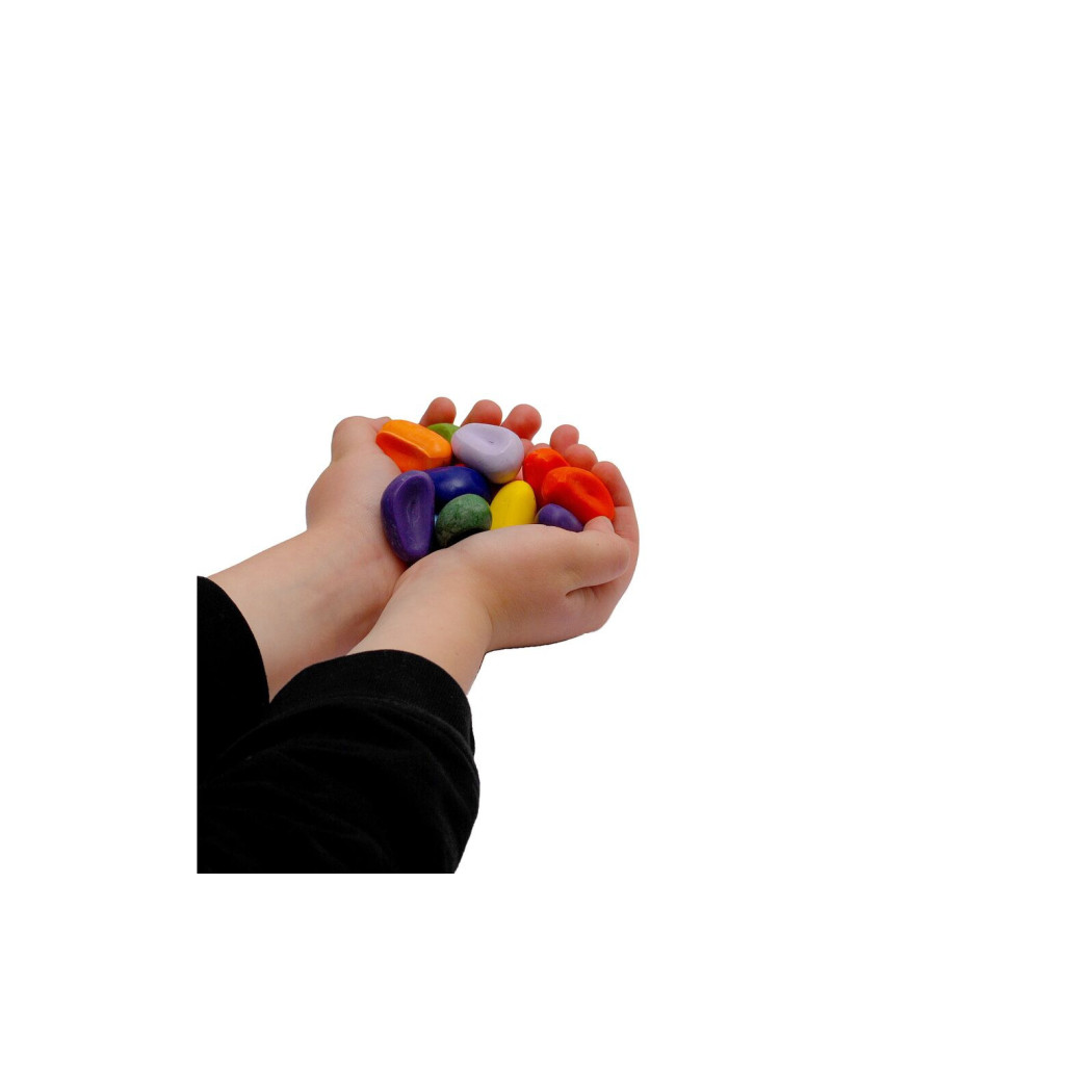 Crayon Rocks 16B - kredki stożkowe kamyki - 16 sztuk w bawełnianym woreczku