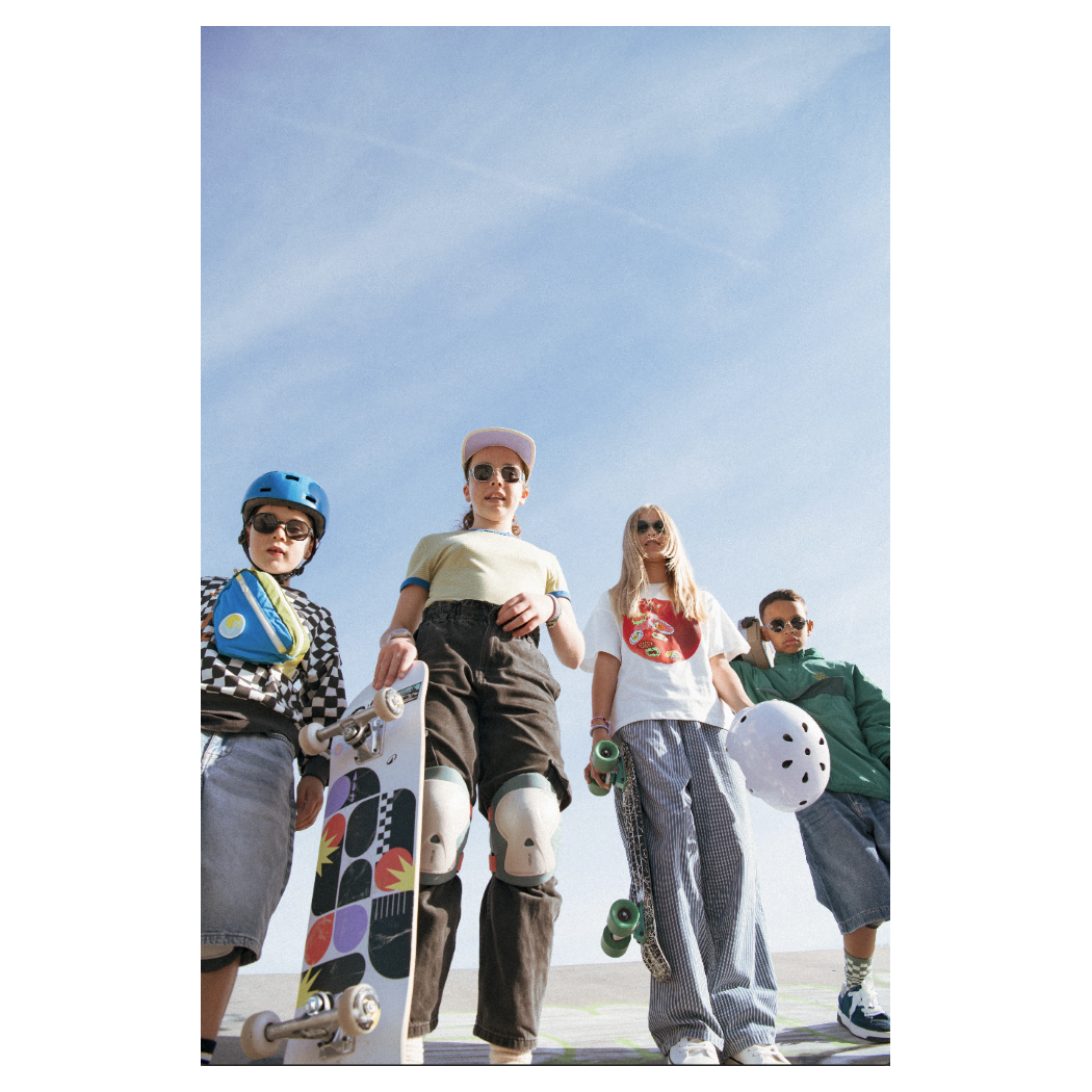 Black EyZZ - 7-12 lat - Okularki Przeciwsłoneczne Elastyczne - KiETLA