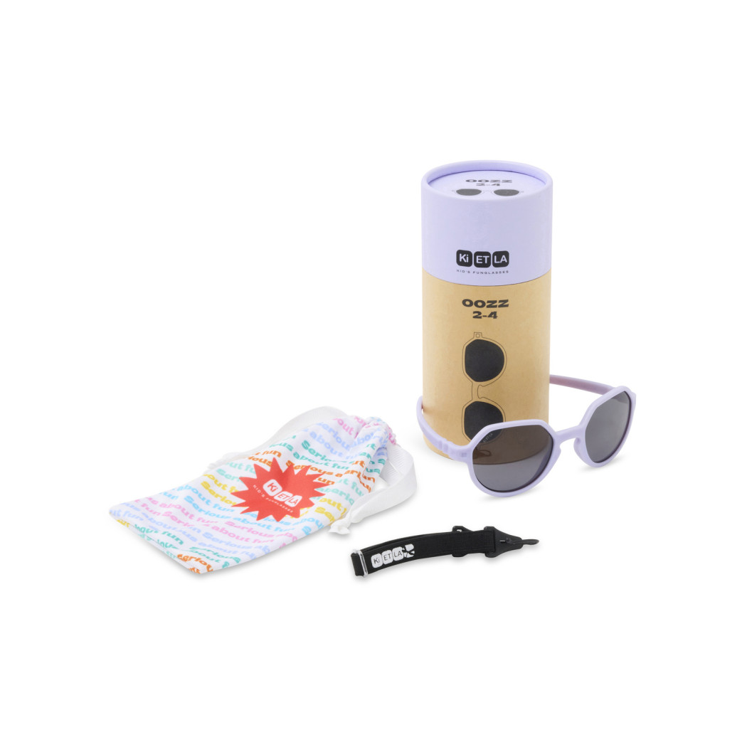 Lavender OoZZ - 1-2 lata - Okularki Przeciwsłoneczne Elastyczne - KiETLA