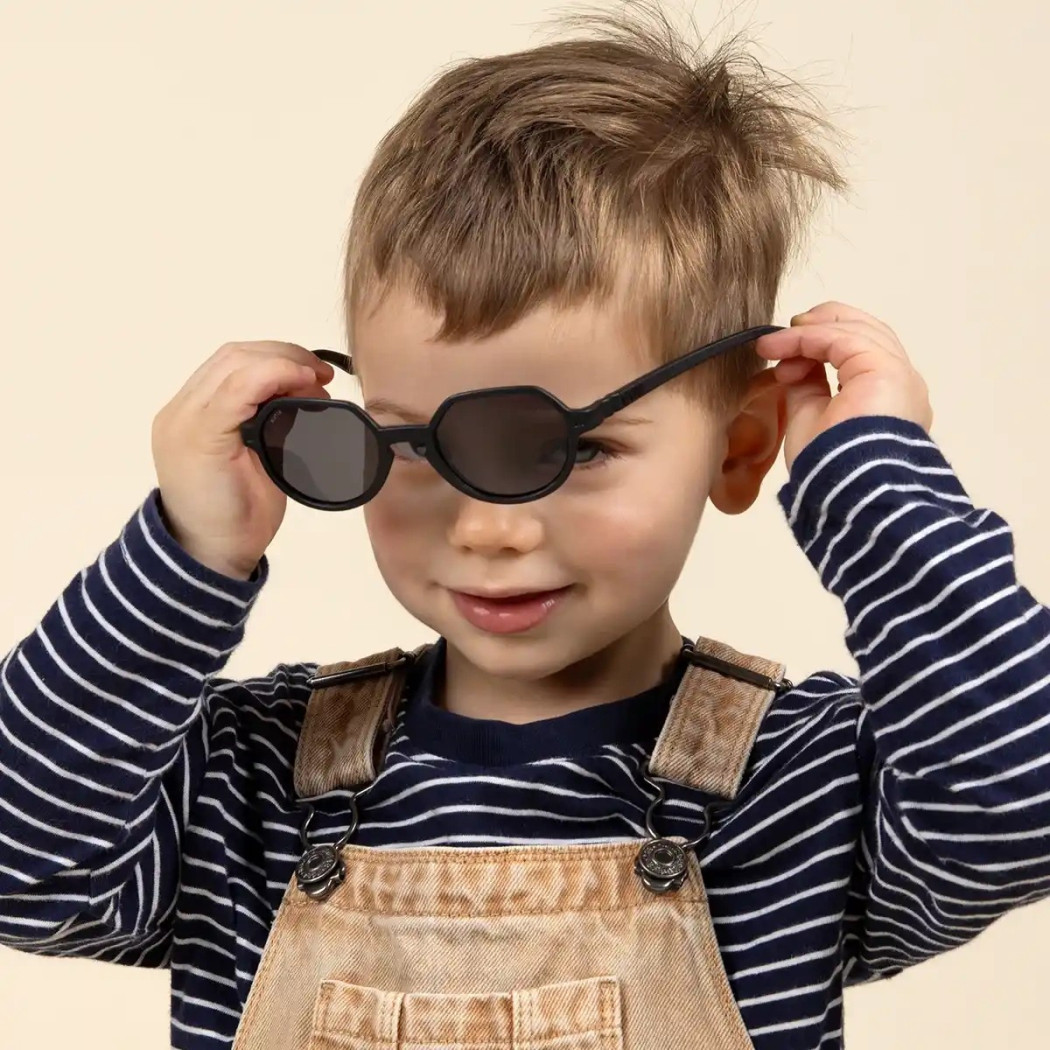 Black OoZZ - 2-4 lata - Okularki Przeciwsłoneczne Elastyczne - KiETLA