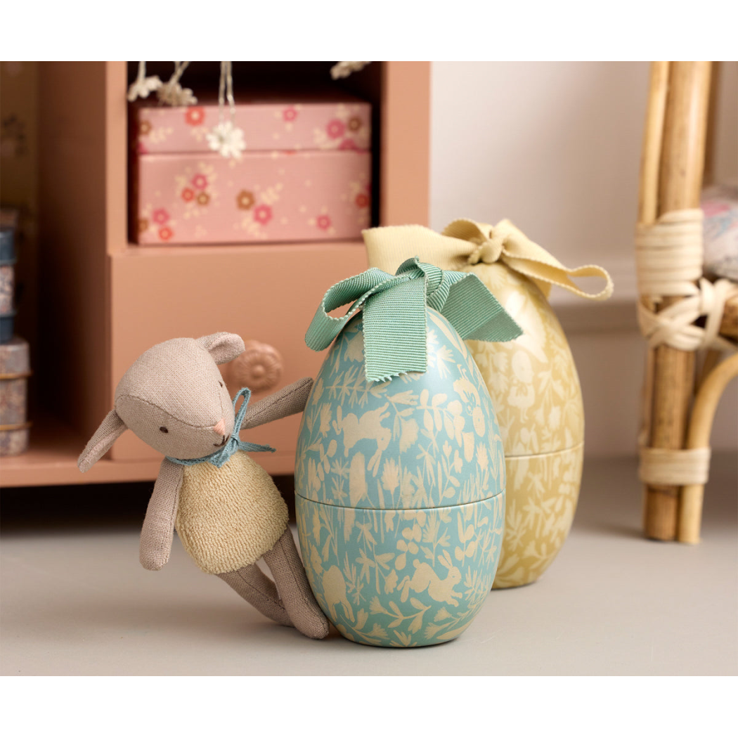 PROMOCJA Króliczek w Metalowej Pisance - Żółty - Malutki Zajączek w Wielkanocnym Jajku - Maileg