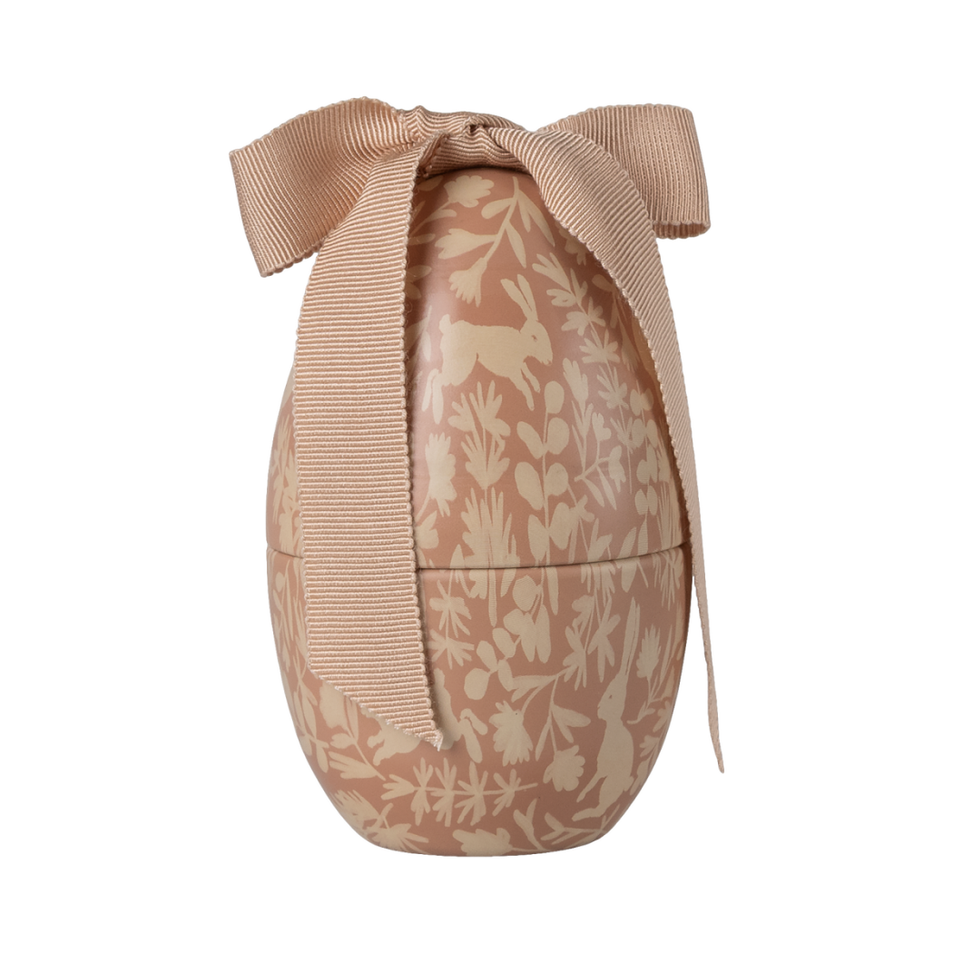 Baranek w Metalowej Pisance - Różowy - Malutka Owieczka w Wielkanocnym Jajku - Maileg