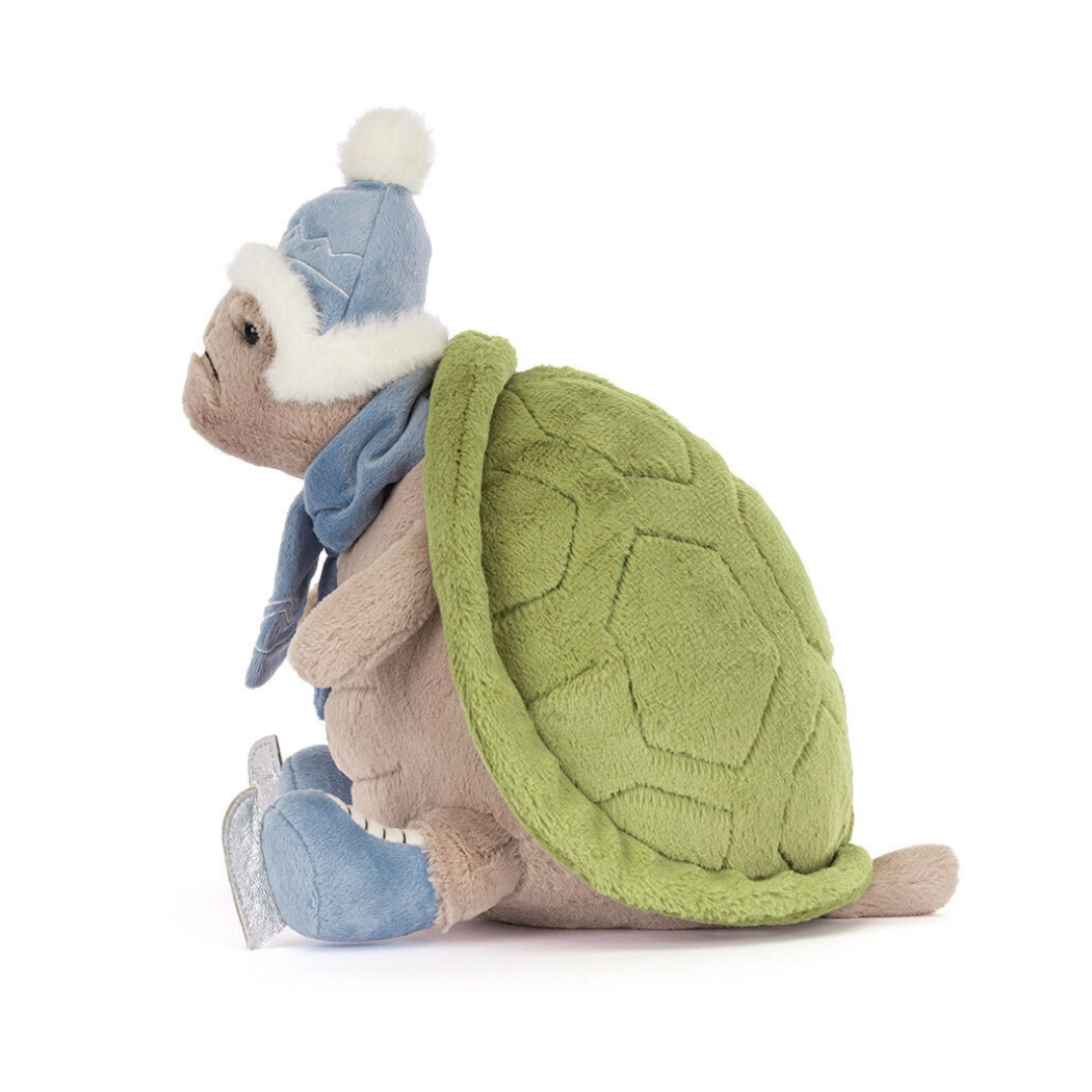 Żółw Timmy Łyżwiarz - Pluszowy Żółwik w Czapce - Maskotka Przytulanka - JellyCat