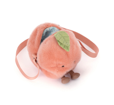 Torebka na Ramię Brzoskwinia z Listkiem - Torebeczka Pluszak - Listonoszka Maskotka - JellyCat