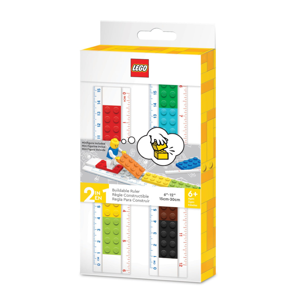 Linijka z klocków LEGO® z Minifigurką - do Zbudowania - 15-30 cm