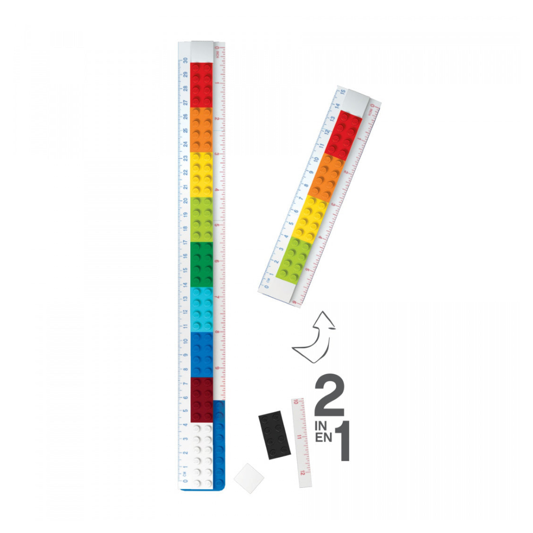 Linijka z klocków LEGO® z Minifigurką - do Zbudowania - 15-30 cm