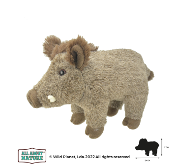 Dzik 17 cm - Realistyczny Pluszak - Świnka Przytulanka Maskotka - Wild Planet