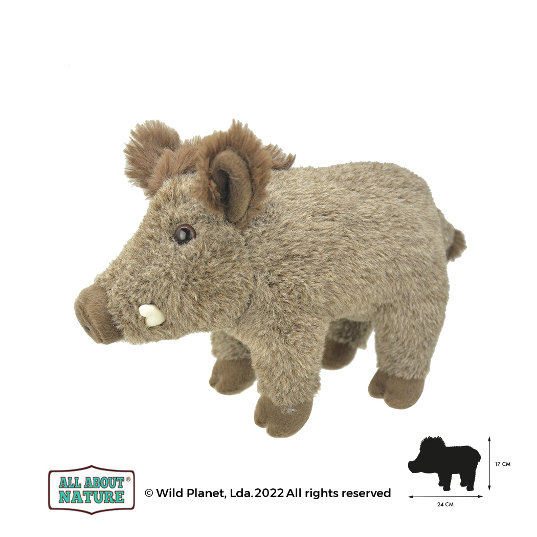 Dzik 17 cm - Realistyczny Pluszak - Świnka Przytulanka Maskotka - Wild Planet