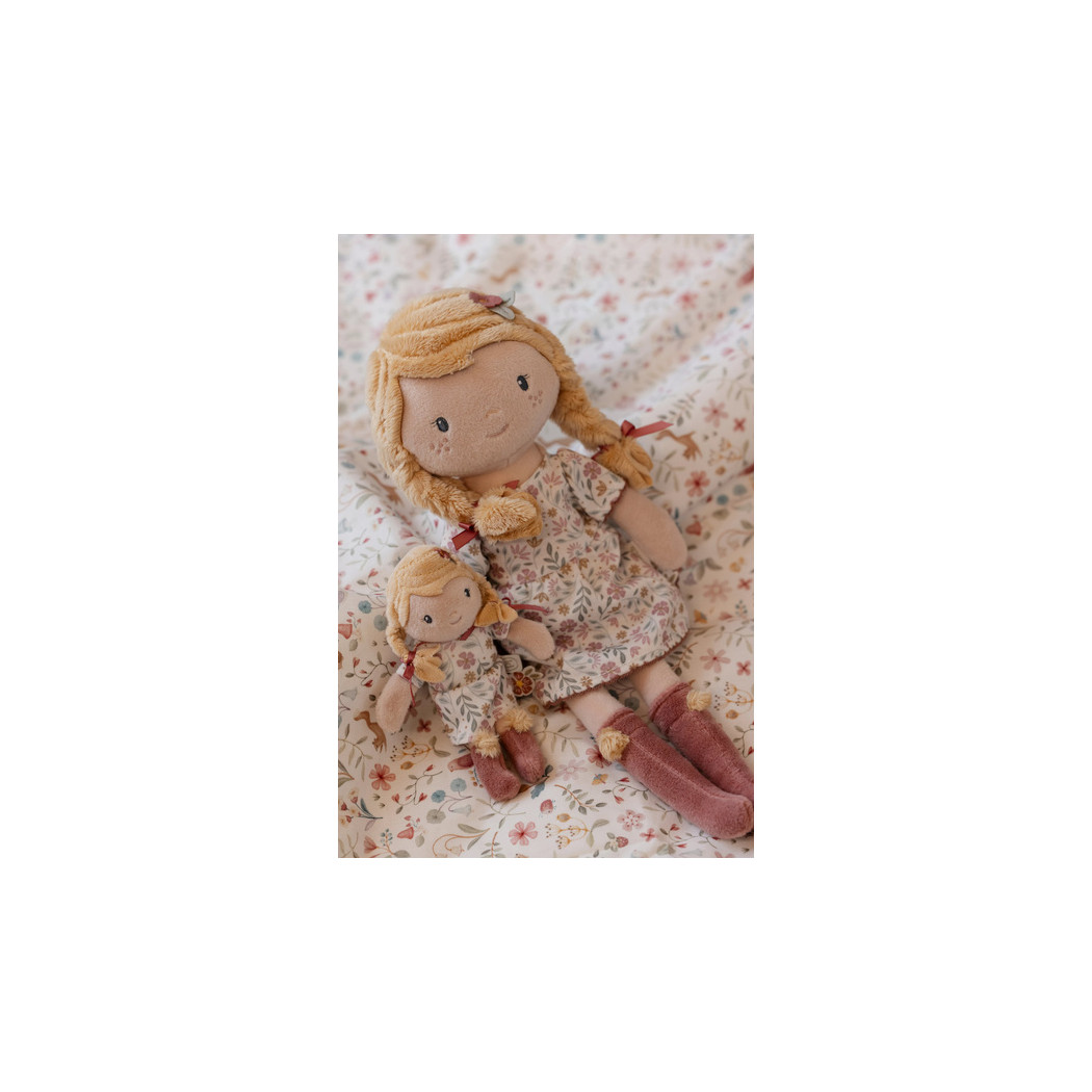 Julia - Miękka Pluszowa Lalka Przytulanka 35 cm - Szmacianka w Sukience - Little Dutch