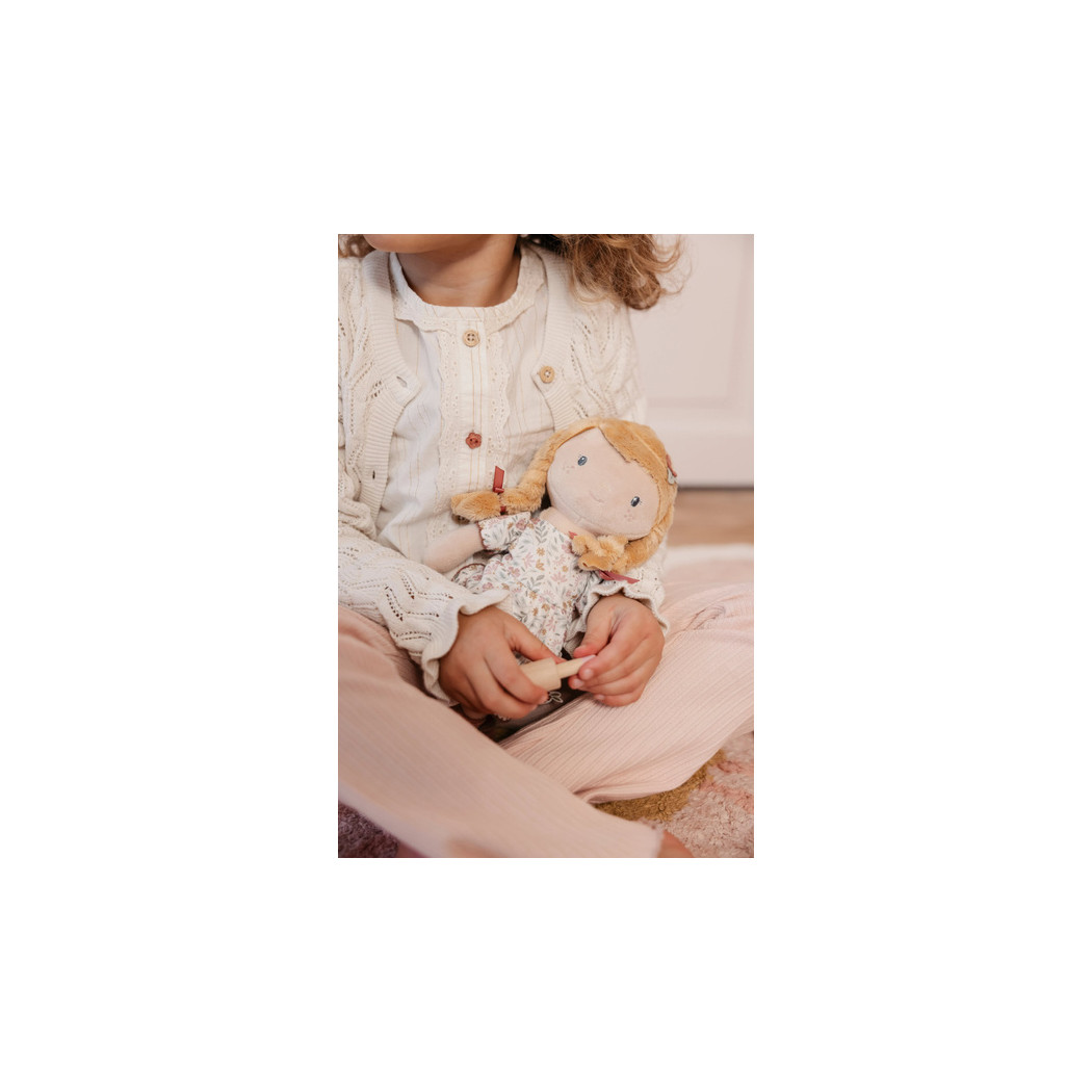 Julia - Miękka Pluszowa Lalka Przytulanka 35 cm - Szmacianka w Sukience - Little Dutch